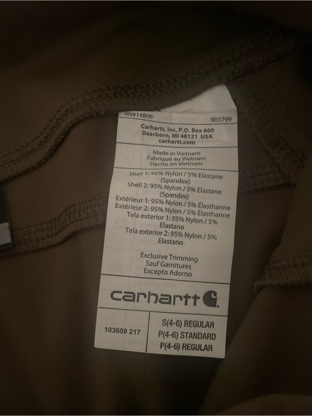 Carhartt Force fitted lightweight utility legging - Picture 8 of 11